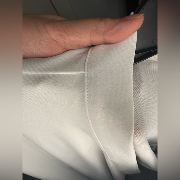 Chico’s Women’s Open Drape White Windowpane Mesh Cardigan Sz 2 Large - Picture 8 of 8